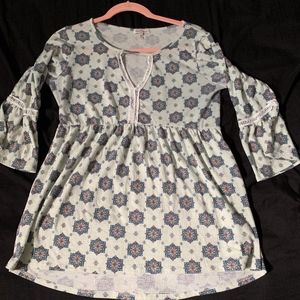 patterned blouse